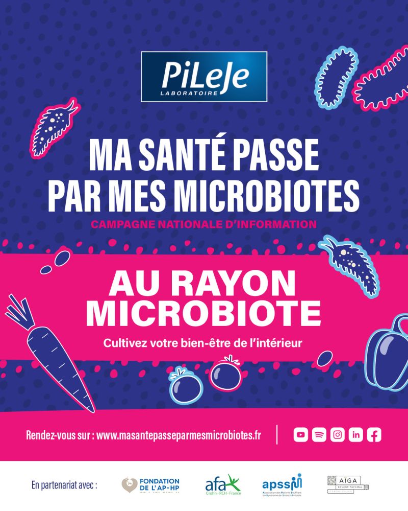 visuel affiche ma santé passe par mes microbiotes